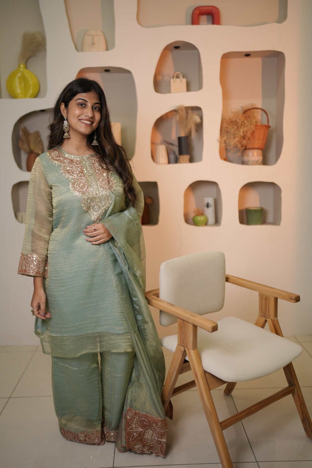 Zehra Handwork Silk Suit